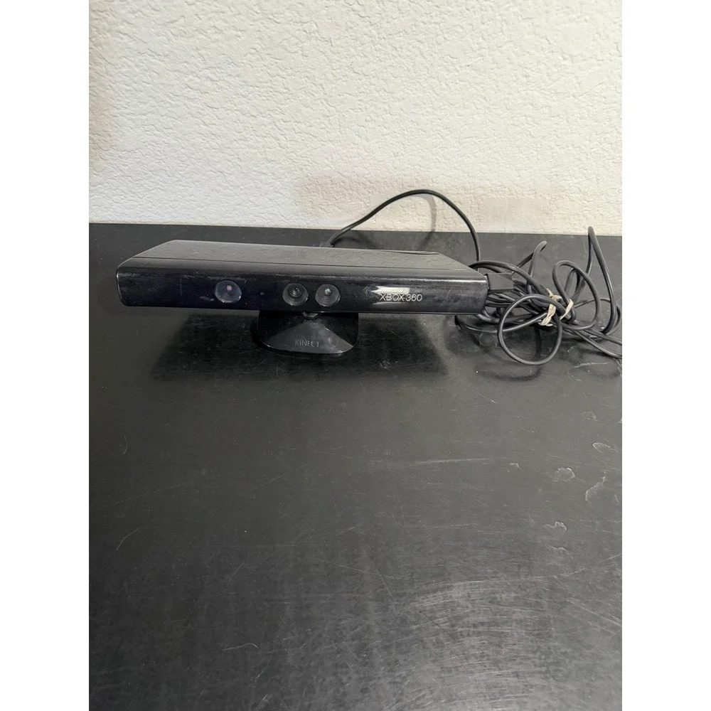 Microsoft Xbox 360 Kinect Connect Black Sensor Bar 1414 W/ USB Extension